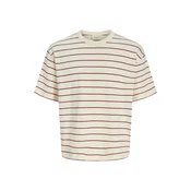 Jack & Jones Plus Majica JORSAVONA  burgund / bela