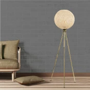 Opviq Podna lampa Pied, 138 cm, Zlatne boje