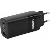 Philips 220V Ultra fast polnilec 3A in 65W 2x USB-C in 1x USB-A