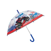 Perletti Otroški odsevni prozorni dežnik Perletti Kids Racing, 15671