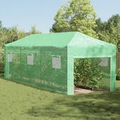 Staklenik s sklopivim okvirom Zelena 290 x 870 x 315 cm Željezo