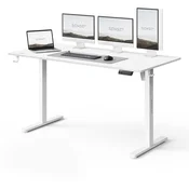 SENSE7 Električna pisalna miza NOJO Light, 140x70 cm, bela