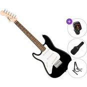 Fender Squier Mini Stratocaster IL LH SET Black Električna kitara