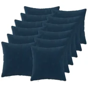 Vidaxl Prevleka za blazino 12 kos HEERLEN Modra 40 x 40 cm Mikrofibra