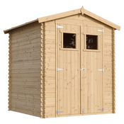 Timbela Lesena vrtna lopa - 186x196xH218 cm/ 2,82 m2 - Vrtna hiša s podi - TIMBELA M320+M320G, (21780514)