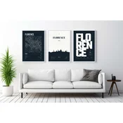 WALLXPERT Dekorativna uramljena MDF slika (3 komada) Mp3 00120 50 x 70