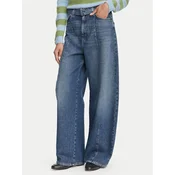 Weekend Max Mara Jeans hlače Madia 2625186081 Mornarsko modra Wide Leg