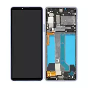 Sony Xperia 10 IV XQCC54 - LCD zaslon + steklo na dotik + okvir (lavanda) - A5047176A Genuine Service Pack