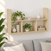 vidaXL Stenska polica Sonoma hrast 78,5 x 17 x 45 cm Inženirski les