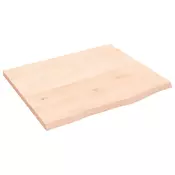 vidaXL vidaXL Kopalniški pult 60x50x2 cm neobdelan trden les, (21063804)