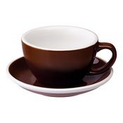 Loveramics Egg - Cafe Latte 300 ml Cup and Saucer - Brown
