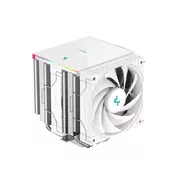 Hladilnik za procesor DeepCool AK620 DIGITAL SE WH, 2x120mm, ARGB, LCD, bel - R-AK620-WHADMN-GJD