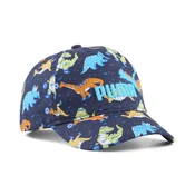 PUMA Essentials No. 1 Logo Printed Baseball Cap Youth, Accessories, Navy/Sporty Dino Aop, KIDS