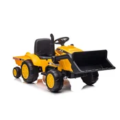Otroški traktor bager na akumulator 12V rumena