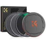 K&F 52mm 2 in 1 Filter Kit MCUV+CPL Filters with Metal Caps