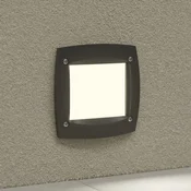 Fumagalli LED vgradna svetilka Leti 100 Square black 3W CCT - Sodobni - črna, opal - Plastika