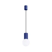 Sollux SL.1739 - Luster na sajli HALO 1xG9/8W/230V precnik 12 cm plava