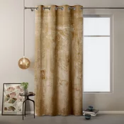 Rumena žametna zavesa za delno zatemnitev 140x245 cm Eyelets – Restilo
