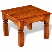 vidaXL Klubska Mizica Masiven Les 60x60x45 cm