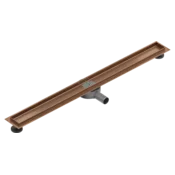 Mexen Flat 360° plasti za linearne odtoke rotacijski 90 cm, ščetkana baker - 1C40090