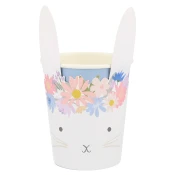 meri meri papirnati kozarčki party spring floral bunny (8 kosov)