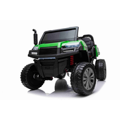 Beneo Traktor na akumulator RIDER 4X4 s pogonom na cetiri kotaca, 2x12V baterija, EVA mekani kotaci, široko duplo sjedalo, ovjes, 2,4 GHz daljinsko upravljanje, dvosjed, MP3 player s ulazima za USB/SD, Blue