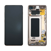 LCD zaslon za Samsung Galaxy S10 Plus - svetlo roza - OEM - AAA kakovost
