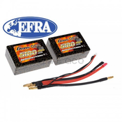 Gens ace 5100 mAh 7,4V 25C 1S3P Saddle Lipo 12# (podpora EFRA)