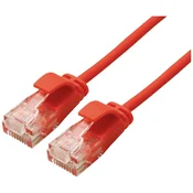 ROLINE Roline 21.15.3915 RJ45 omrežni kabel\, Patch kabel CAT 6a U/UTP 2.00 m rdeča 1 kos, (20420480)