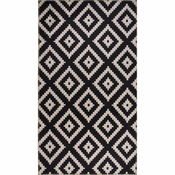 Črna pralna preproga 180x120 cm - Vitaus