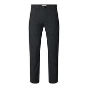 SELECTED Chino hlače Miles crni traper