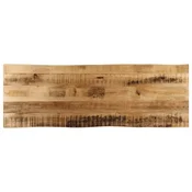 Vidaxl Mizna plošča z naravnim robom 120x40x3,8cm trden robusten mango