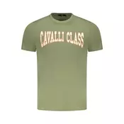 Cavalli Class Muška majica TXT61AJD060, Maslinasta