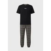 BOSS Pižama Easy Long 50535875 Bež Relaxed Fit