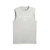 Mens Puma x HYROX Cut-Off Tank, Gray, Size XXS, Performance