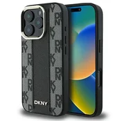1 to 3 DKNY DKHMP16LPCPVSLK IPHONE 16 PRO6.3 ČRNO/ČRNO TRDO OHIŠJE KARIRASTI VZOREC MAGSAFE