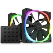 NZXT Aer RGB 2, PWM-Lüfter, 140mm, 2er Pack - schwarz-HF-2814C-DB