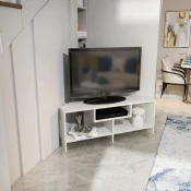 Hanah Home TV Komoda Maldiv, 120x46,8x35 cm, Bela