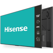 Hisense digital signage zaslon 100BM66D 100 / 4K / 500 nits / 120 Hz / (24h / 7 dni)