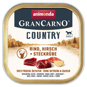 Ekonomično pakiranje Animonda GranCarno Adult Country 44 x 150 g - Govedina, jelen i repa
