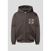 Multiply Apparel Jopa na zadrgo Regalia bež/temno rjava
