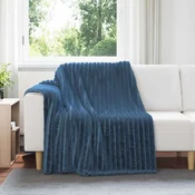 Vidaxl Obloge 6 pcs Temno modra 200 x 150 cm Flis