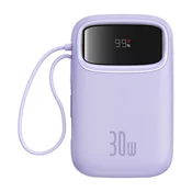 BASEUS Powerbank Baseus QPow 2 10000mAh 30W 2xUSB-C - Violetti, Brzo Punjenje, Prijenosni