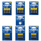 shumee VARTA SHD Zn-C komplet baterij AAA 4x3, AA 4x3 in CR1616 3V litijeve x1