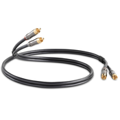 Audio kabel QED - Performance Audio, 2x RCA/2x RCA M/M, 3m, crni