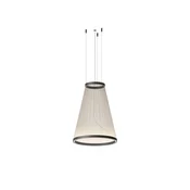 Vibia LED viseča svetilka ARRAY bež 71 x 55 cm stožec 927 z možnostjo zatemnitve - Dnevna soba/jedilnica - Dizajn - Medenina
