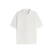 Bershka Majica INTERLOCK off-bela