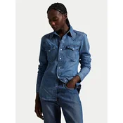 Polo Ralph Lauren Jeans srajca 211969402001 Mornarsko modra Slim Fit