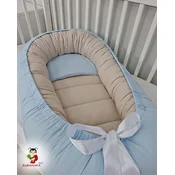 Bubamara037 Gnezdo za bebe, Bež-plavo