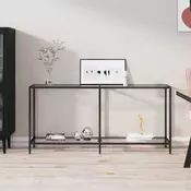 Konzolni stol prozirni 160 x 35 x 75,5 cm od kaljenog stakla
